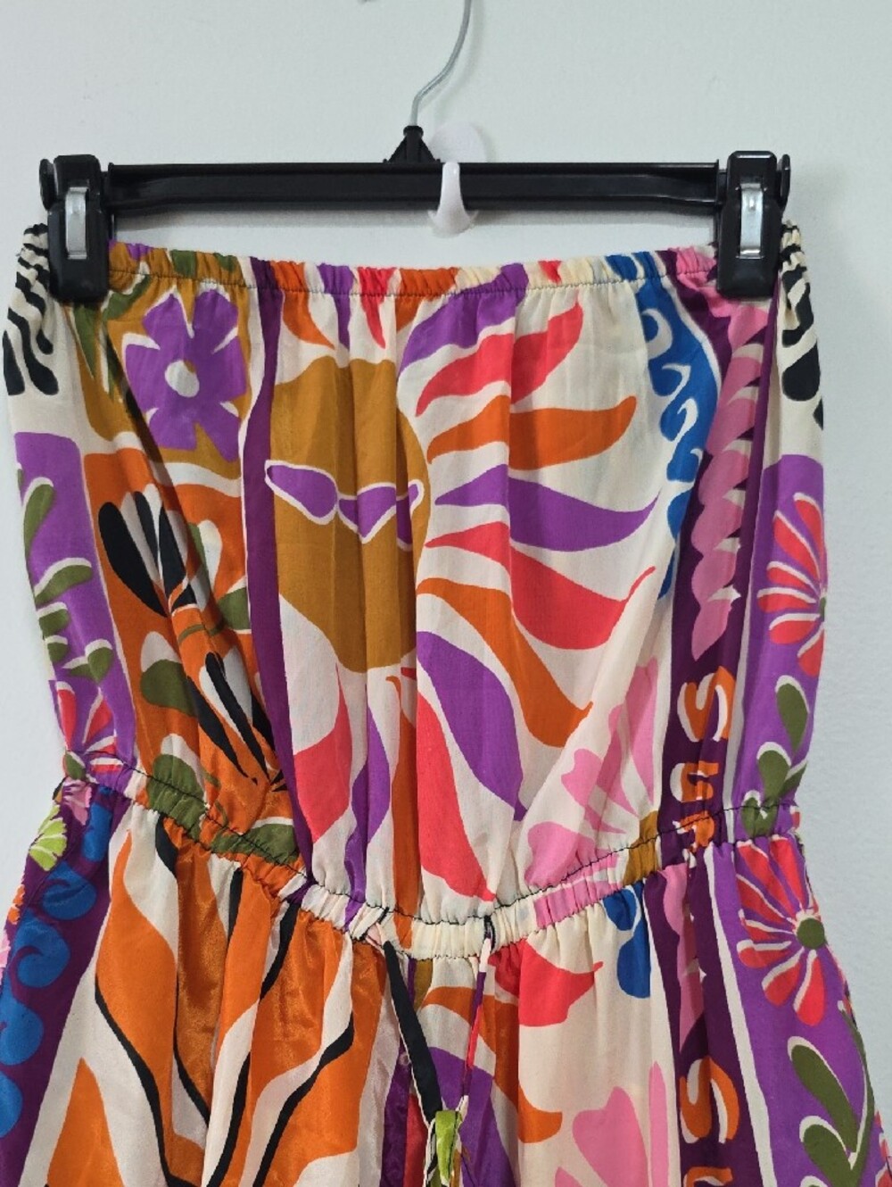 Strapless Wide-Leg Jumpsuit in Multicolor Print - Picture 5 of 8